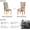 thumbnail image 3 of Printed Dining Chair Slipcovers Washable Softness Elastic Installation Chair Protector Banquet Chair Seat Cover for Hotel and Wedding Ceremony(Colour20,Set of 4), 3 of 7