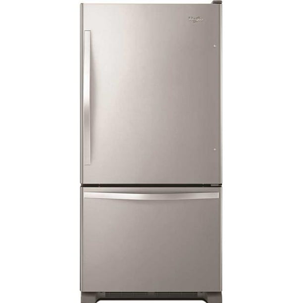 Whirlpool Wrb329dmbm 18 7 Cu Ft Freestanding Bottom Freezer Refrigerator Walmart Com Walmart Com