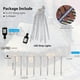 thumbnail image 4 of Luces navideñas Waterglide para exteriores, 12 pulgadas, 192 LED, color blanco, 4 of 7