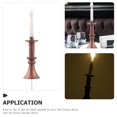 thumbnail image 4 of SHISUYAN 4pcs Mini Candlesticks Lamps Mini House Candles Miniature Candlesticks Models Mini Adornments, 4 of 8