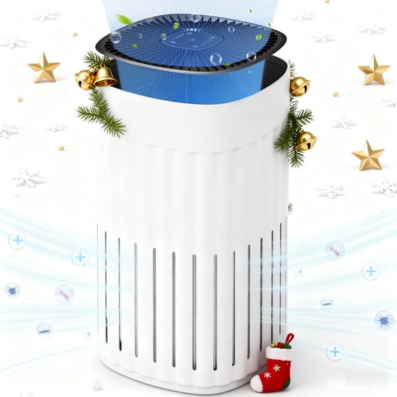 Nepsam 3-in-1 HEPA Air Purifier - 99.97% Particle Removal, 3-Speed, 8H Timer for Home & Office