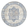 thumbnail image 2 of nuLOOM Harriet Vintage Medallion Fringe Area Rug, 4' x 6' Oval, Light Blue, 2 of 5