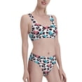 thumbnail image 4 of High Waisted Bikini Sets For Women, Heart Panda A Swimsuits Tummy Control, Two Pieces Bathing Suit, 4 of 8