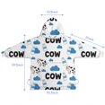thumbnail image 7 of White Cow Milk Cloud Pattern Blanket Hoodies for Kids 6-13YR Oversize Wearable Blanket Hoodies for Boys Girls Teens, 7 of 7