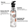 thumbnail image 3 of Yayeee 20oz Insulated Water Bottle Double Wall Stainless Steel with Flip Straw Lid, Snow Cartoon Houses, 3 of 7
