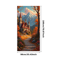 thumbnail image 6 of Autumn Landscape Fantasy Castle Banner for Home Decor Nature Lovers Seasonal Display, 6 of 8