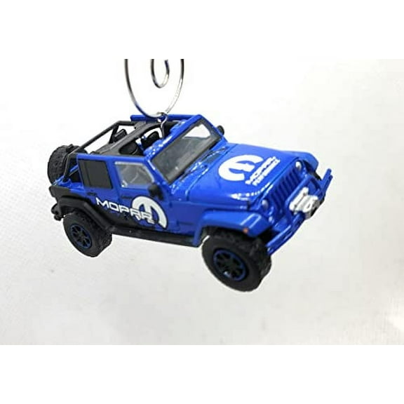 Christmas Ornament for 2012 Jeep Unlimited JKU Blue Topless