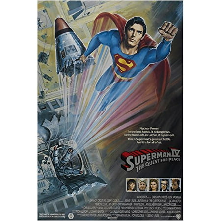 1987 Superman Iv Quest For Peace Movie Poster Christopher Reeve 24X36 Hero (Reproduction, Not An