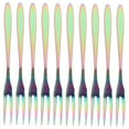 thumbnail image 4 of MLINS Stainless Steel Fruit Forks Reusable Two Prongs Dessert Forks for Eating Fruit Assorted Color, 4 of 8
