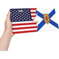thumbnail image 4 of Flag of Nova Scotia and America License Plate for Front of Car Sign License Plates 6x12 Inches Metal Car Plates Tag Vanity Novelty Car Decor Tag, 4 of 9