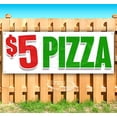 thumbnail image 1 of $5 Pizza 13 oz Vinyl Banner With Metal Grommets, 1 of 4
