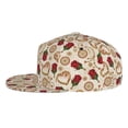 thumbnail image 3 of Daiia Valentine'S Day Rose print Flat Bill Hats Flat Brim Trucker Cap Baseball Cap Adjustable Classic Low Profile Hat Unconstructed Plain Cap, 3 of 9