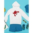thumbnail image 3 of Red Crab Hoodie Juniors -Image by Shutterstock,  Small, 3 of 4