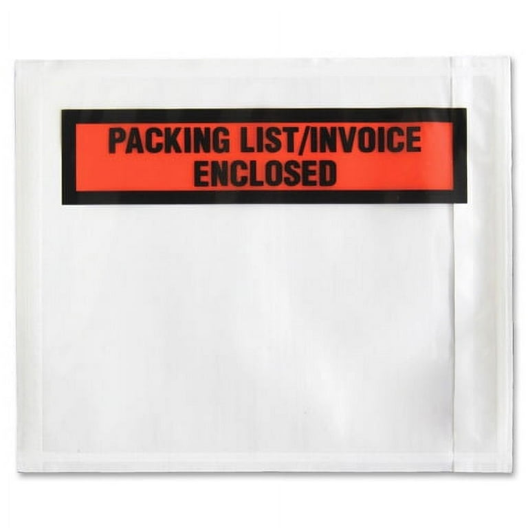 Sparco Pre-Labeled Waterproof Packing Envelopes - Packing List - 4 1/2 Sparco Pre-Labeled Waterproof Packing Envelopes - Packing List - 4 1/2