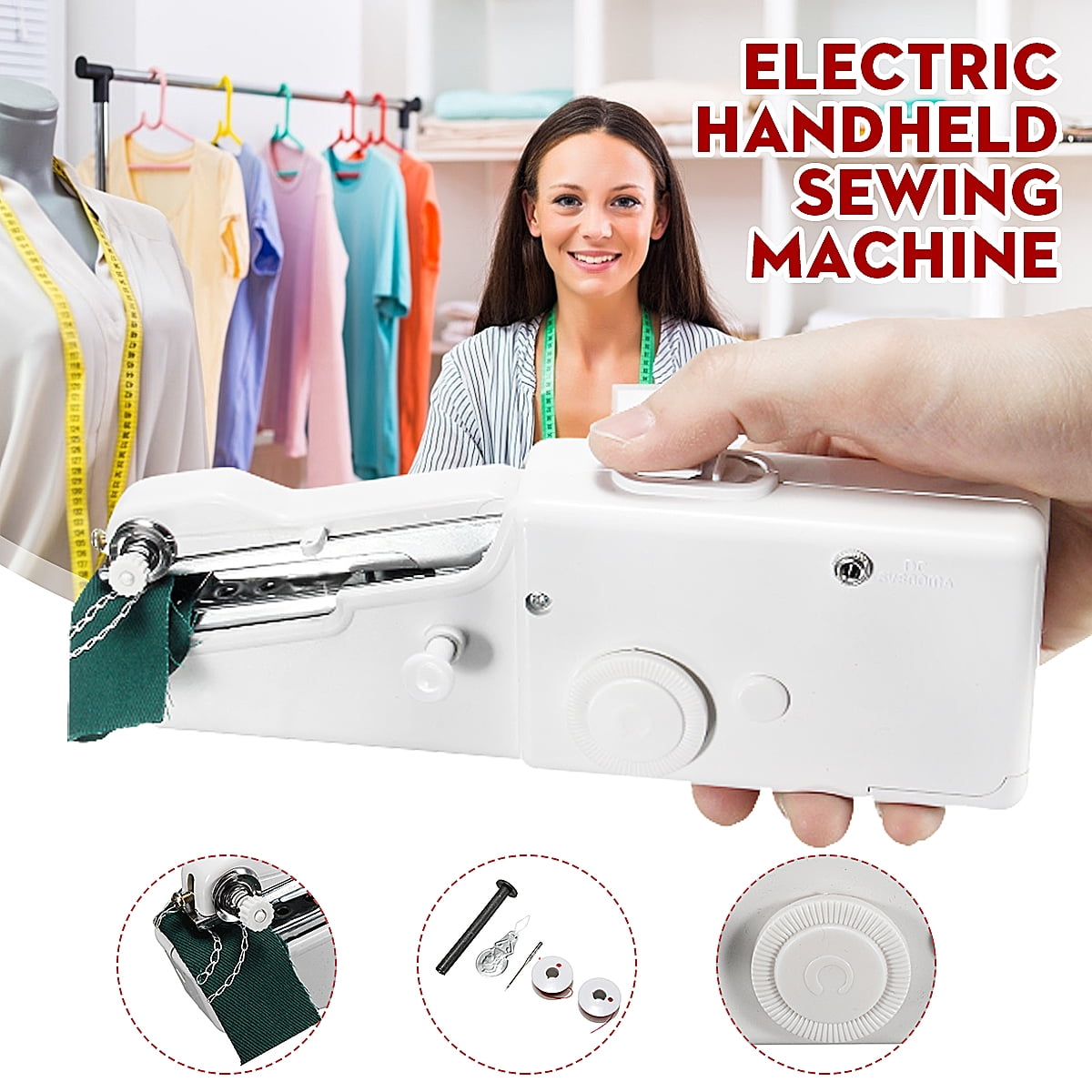 Single Stitch Electric Handheld Sewing Machine Walmart Canada