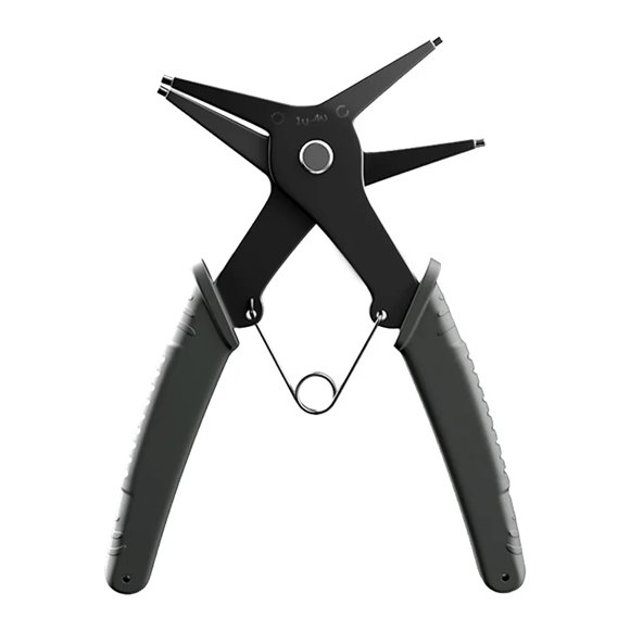 Two in one multifunctional snap ring pliers, internal and external snap ring pliers, spring disassembly