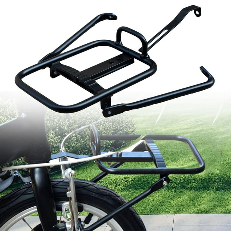 harayaa Folding Bike Front Rack Bicycle Cargo Rack Grocery Box