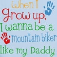thumbnail image 2 of CafePress - Mountain Biker Like Daddy Infant Bodysuit - Baby Light Bodysuit, Size Newborn - 24 Months, 2 of 4