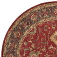 thumbnail image 5 of SAFAVIEH Mahal Bentley Oriental Area Rug, Red/Navy, 6'7" x 6'7" Round, 5 of 7