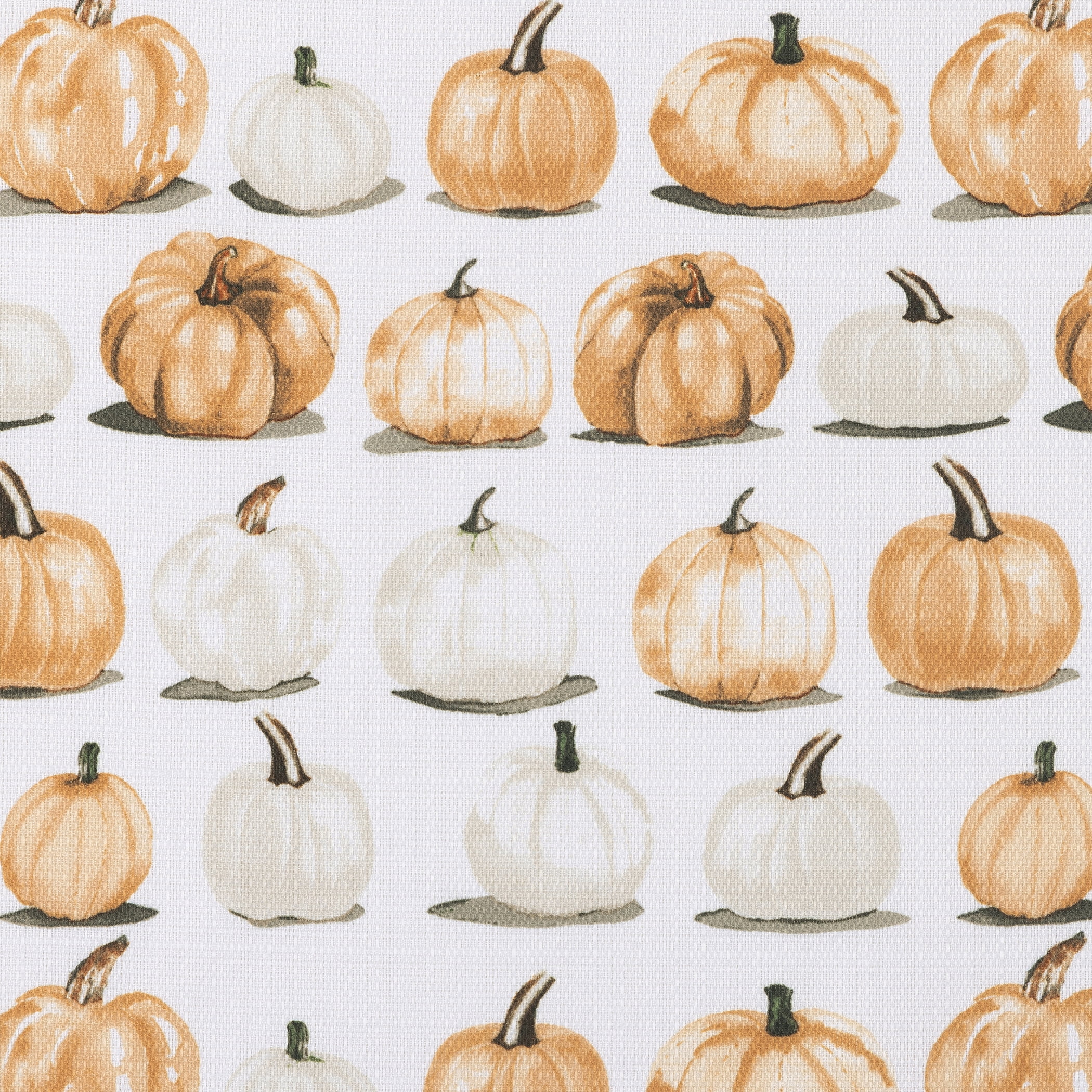 No. 918 Pumpkin Patch Semi-Sheer Rod Pocket Kitchen Curtain Valance, 54"x14"