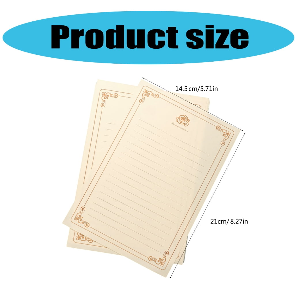 160 Sheets Letter Writing Stationery Paper Set for Showers Wedding Valentines 5.7x8.3Inch Lined Writting Paper
