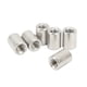 thumbnail image 2 of 50 piezas Tuerca de acoplamiento Conector de varilla redonda Rosca hembra Acero inoxidable 304 M6x1.0 10 L13 mm, 2 of 9