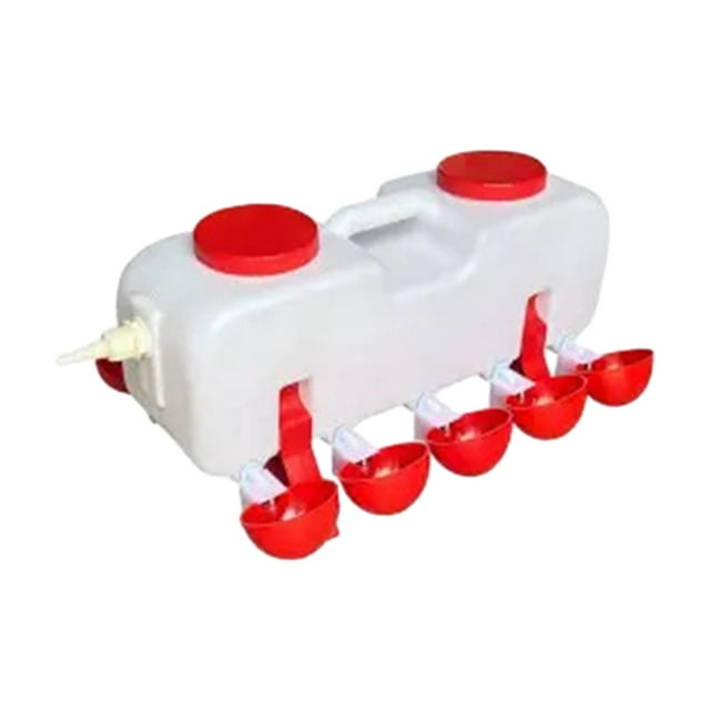 Wweixi Poultry Drinking Bowl Feeder Chick Chicken Waterer Cups for Hen Quail automatic L