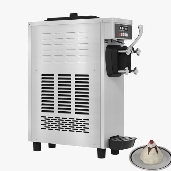 Missky Ice Cream Maker Machine, 1200W 7L Capacity Soft Serve Ice Cream Maker with Auto Clean & Pre-Cooling for Commercial and Home