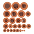 thumbnail image 1 of 25pcs Leather Saxophone Pad Repair Kit Alto Saxophone Sound Hole Pads Sound Hole Cushions Sax Sound Hole Pad Musical Instrument Part, 1 of 9