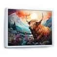 thumbnail image 2 of Designart "Pastel Yak Wilderness Territory" Yaks Floater Framed Canvas Prints, 2 of 5