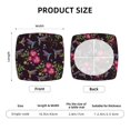 thumbnail image 5 of JUNZAN Flowers And Humming Bird1 Print Dining Chair Seat Covers, Stretch Fitted Dining Room Upholstered Chair Seat Cushion Cover, 5 of 8