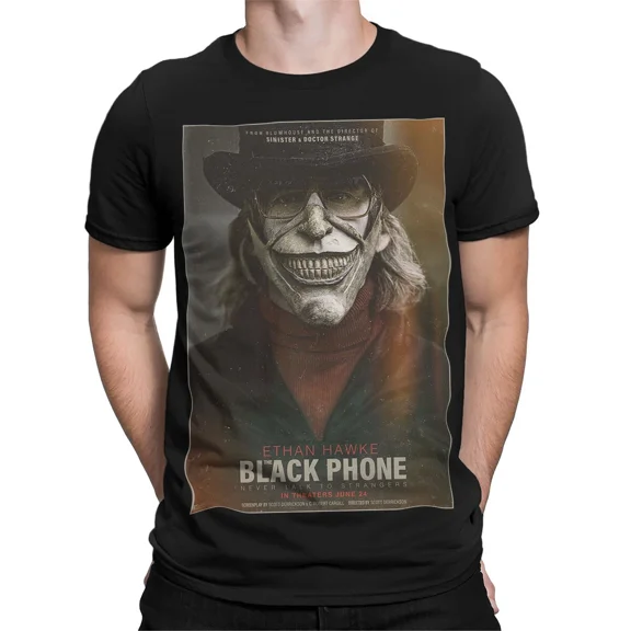 RARE The Black Phone Grabber Character Horror Movie Mens T-Shirt Womens Graphic Top