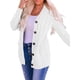 thumbnail image 3 of Suéter de Punto de Larga para Mujer, Otoño 2025, Cárdigan Abierto con Botones, Prenda Exterior Holgada L, 3 of 8