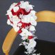 thumbnail image 4 of Ramo para a, cintas suaves, accesorios para fotografía, decoración para hogar, flores artificiales para , , boda, iglesia, , ROJO 21.65x9.84 pulgadas BLESIY Ramo de novia de mano, 4 of 8