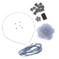 thumbnail image 3 of Juego de kits de fabricación de diademas de de imitación para bricolaje, diadema floral, fornituras de joyería, suministros para manualidade Azul Baoblaze Kits para hacer diademas onduladas DIY, 3 of 8