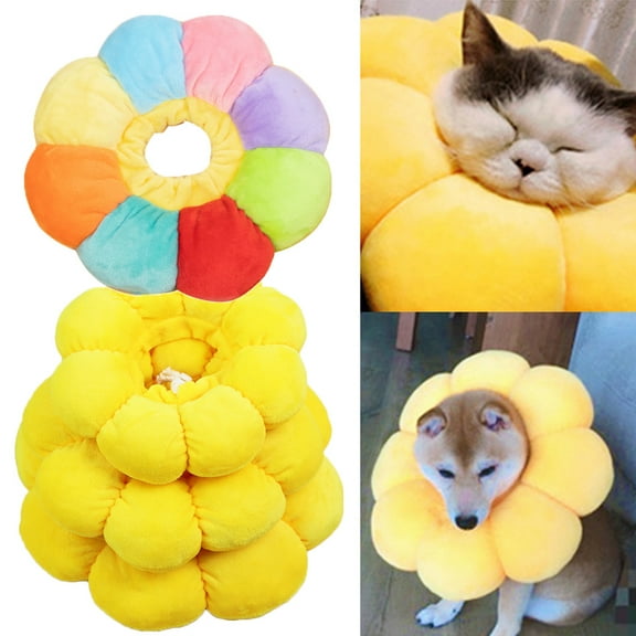 Travelwant Cat Recovery Cone, Soft Comfortable Neck Pillow, for Speedy Neuter or After Surgery, No More Cone of Shame, Polka Dot Design, Fits All Pets Neck Circumference