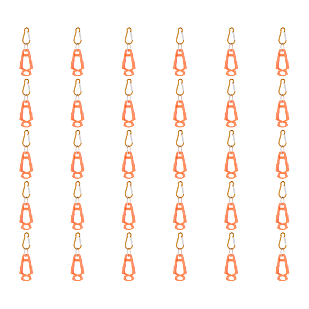 Clip Guante para Exteriores Seguridad Multiusos Laboral () Naranja