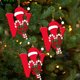 thumbnail image 4 of Colgante de árbol de Navidad de acrílico 2D con letras | Juego de 26 adornos con iniciales del alfabeto para decoración navideña, 4 of 6