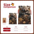thumbnail image 3 of Naloa Cute Fallen Leaf Koala Drawstring Christmas Bags, 3D Xmas Gift Bags, Christmas Wrapping Bags, Xmas Goodie Bags, Treat Pouch Bags, Party Favor Bags-Medium, 3 of 9