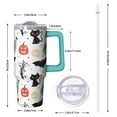 thumbnail image 2 of 30oz Halloween Tumbler with Handle – Haunted Skull Drinkware with Lid and Straw – Creepy Aesthetic Travel Cup – Trick or Treat Gifts, 2 of 5