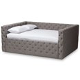 thumbnail image 1 of Bowery Hill Contemporary Tufted Queen Daybed in Grey, 1 of 8
