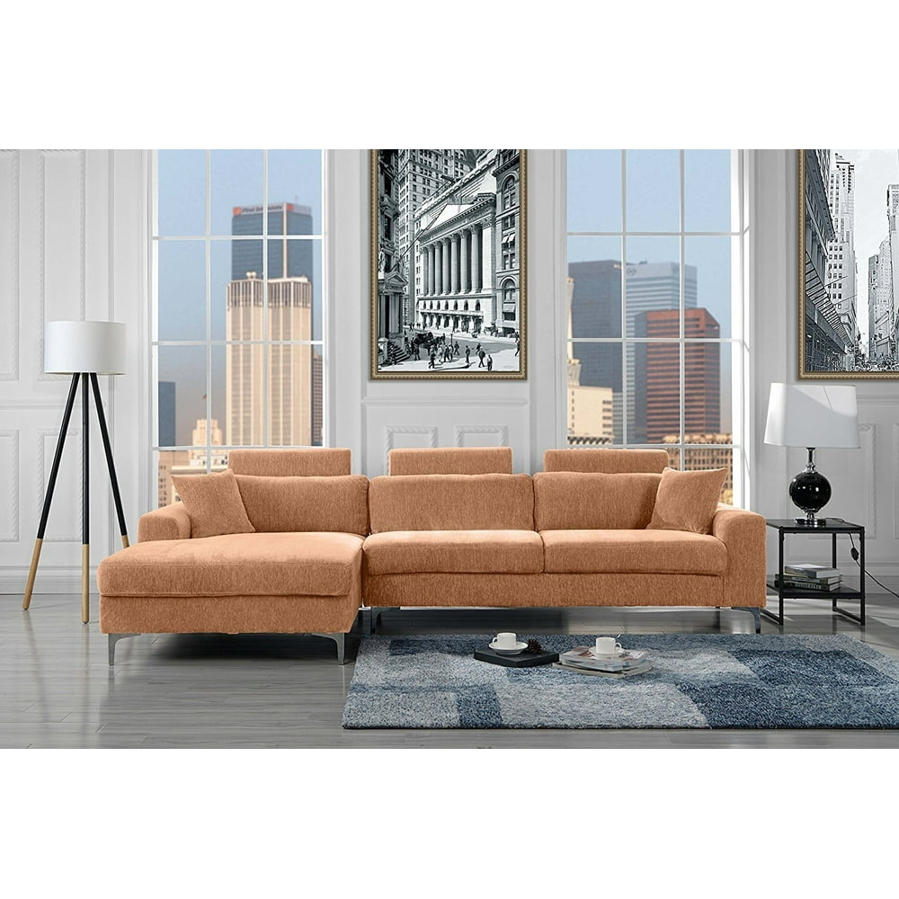 modern large velvet sectional sofa, l-shape couch with extra wide