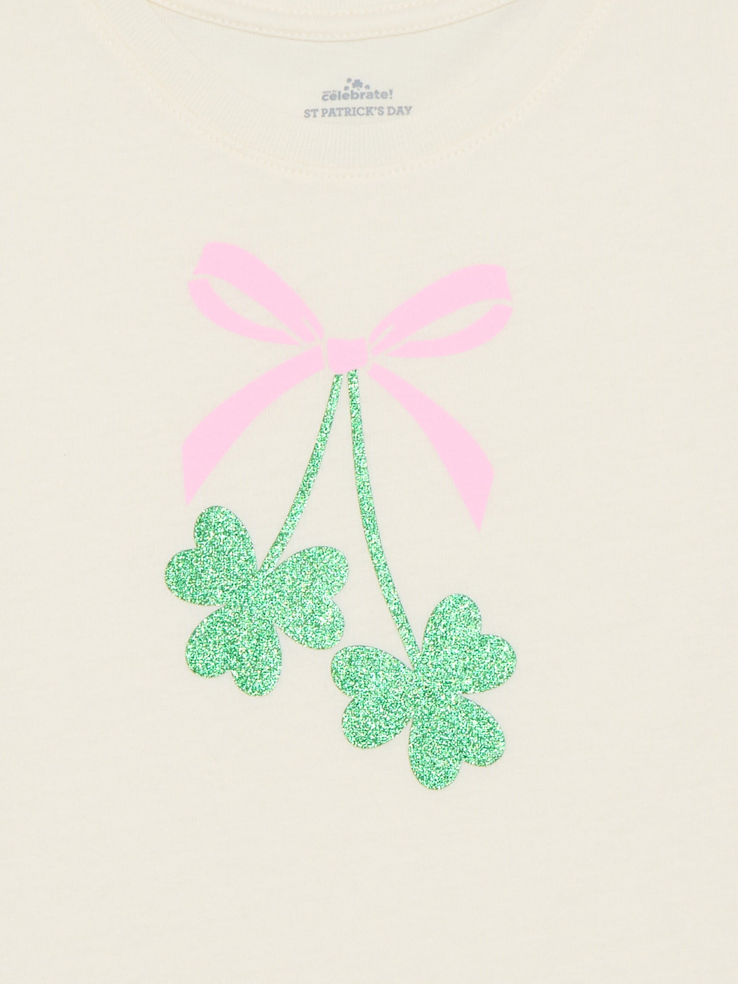 St. Patrick’s Day Girls Short Sleeve T-Shirt from Way To Celebrate, Sizes 4-18
