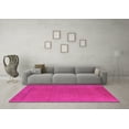 thumbnail image 3 of Ahgly Company Indoor Square Oriental Pink Industrial Area Rugs, 3' Square, 3 of 4