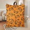 thumbnail image 2 of Yellow Gaming Fleece Blanket For Competitive Play Console Sofa Bed Travel Camping Polyester Throw Shipped From USA Soft Warm Comfortable Flannel Blanket Ideal For Family Friends, 2 of 9