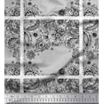 thumbnail image 1 of Soimoi Cotton Cambric Fabric Paisley & Black Sketch Flower Print Sewing Fabric Yard 56 Inch Wide, 1 of 1