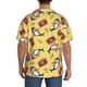 thumbnail image 3 of Fotbe Pineapples Sharks In Hawaiian Camisa Estampada de Manga Corta para Hombre, Casual de Verano, Estilo Playero, Sin Arrugas-Small, 3 of 5