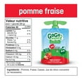 thumbnail image 4 of GoGo squeeZ Compote de Fruits, Pomme Fraise, Sans Sucre Ajouté. 90g par Sachet, 4 Sachets, 4 of 5