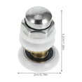 thumbnail image 2 of HLONK Shower Door Rollers Replacement Parts  1 Set Bathroom Glass Doors Pulleys for RV Shower Doors Sliding Doors System, 2 of 8