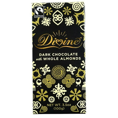Divine Dark Chocolate - (2 Pack) Divine Chocolate Dark Chocolate Whole Almonds 3.5 oz
